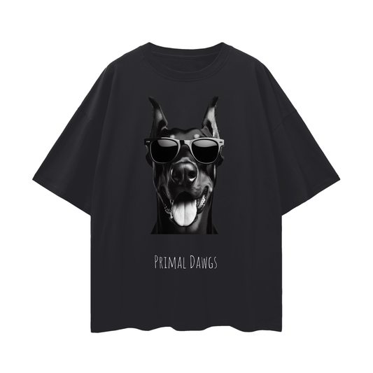 Sunny Doberman Oversize Deep Shoulder Tee